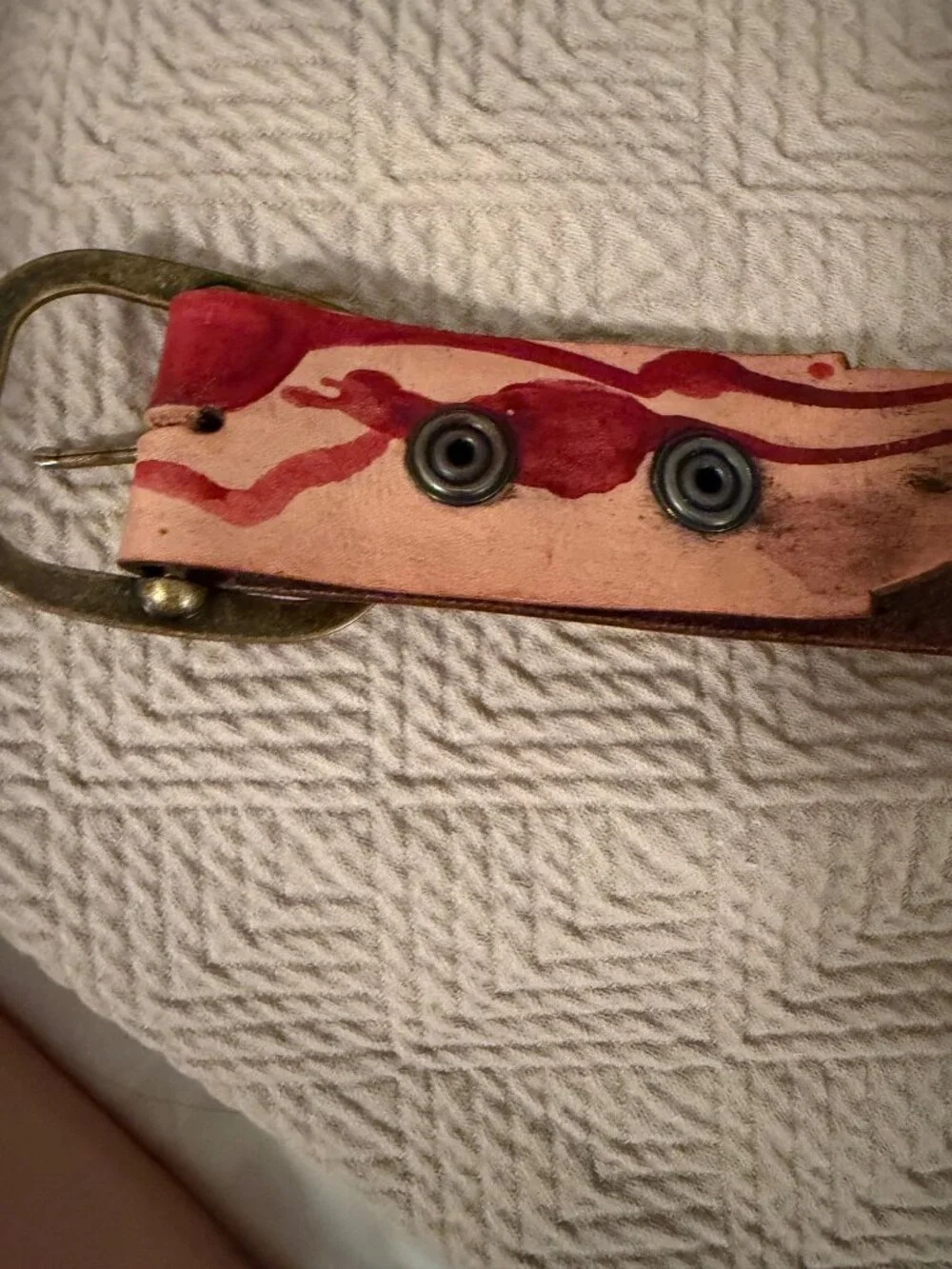 H&H Grateful Dead Handtooled Leather Belt 